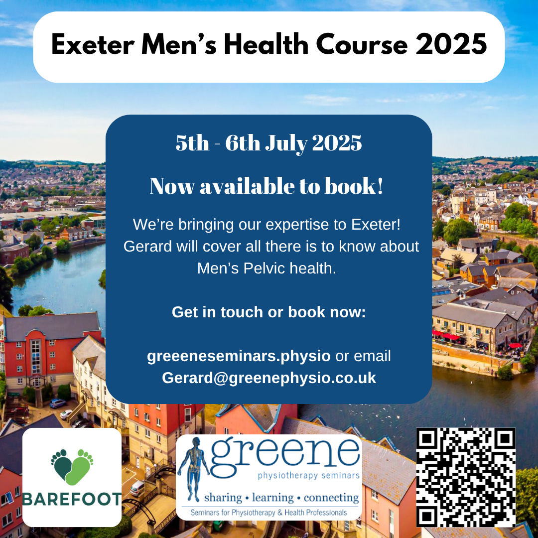 image for story Gerard is of to Exeter to teach a male pelvic health course. 